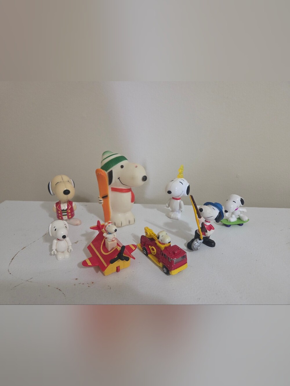 Peanuts Snoopy Vintage Figures Set Of 8